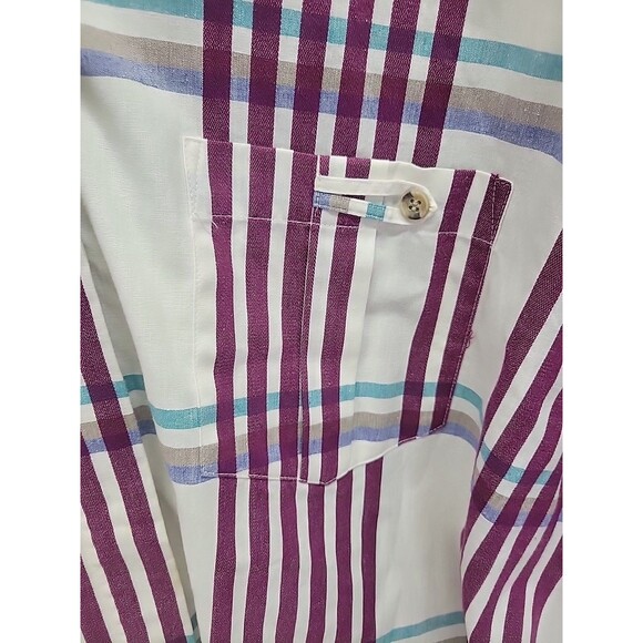 Vtg Liz Baker Women's Plus Size 22W Button-Up Blouse Rodeo Western Shirt - Picture 5 of 12